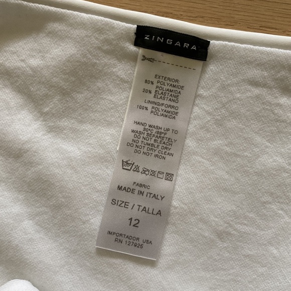 Zingara White Cheeky Swim Bottoms - Picture 3 of 3